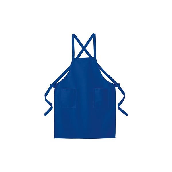 (特長) ●ベーシックデザインのエプロンです。 ●左右前ポケット付きです。 (規格) ●色:ブルー ●サイズ:フリー ●着丈(cm):80 ●幅(cm):62 ●タイプ:タスキ掛け ●材質:ポリエステル65％、綿35％  【サイズ】 F 【...