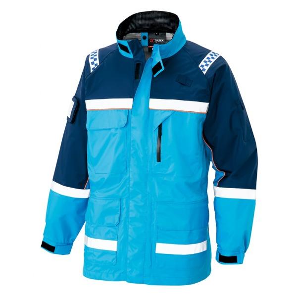 他サイト： アイトス 感染防止ジャケット 006ブルー 4L 56306の商品画像