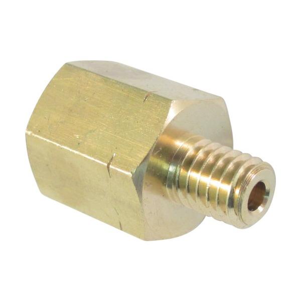 アトム ＡＳＯＨ黄銅製変換内外ソケット外Ｍ６（Ｐ１．０）×内ＰＴ１／８ 14 x 12 x 20 mm NF-3611