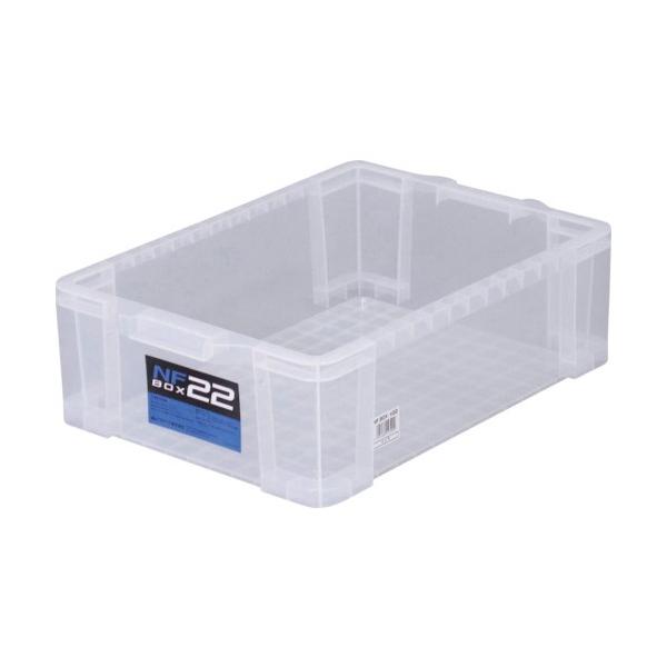 ■特徴 スタッキングできます。 15ｃｍまでの目盛り付きです。 カラーは2色あり、お好みに合わせて選べます。  ■用途 生活用品や日用雑貨の小物収納に。  ■仕様 NFボックス#22クリア    【重量】 1000 g 【入数】 1点 【原...