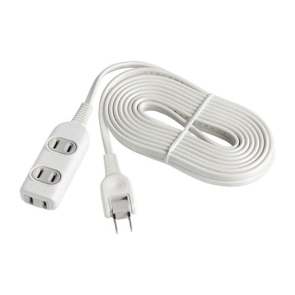 他サイト： 朝日電器 EDLPコード付タップ 3個口 ホワイト 5m LPT-305N(W) 1の商品画像