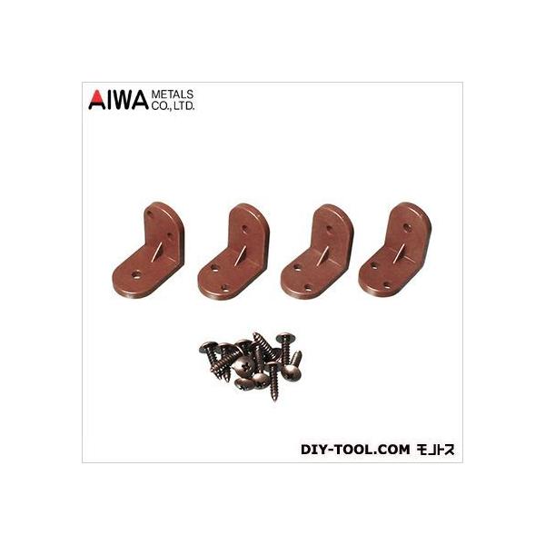【商品説明】 取り付け簡単 軽量家具に 【材質】 プラスチック 【付属品】 AトラスΦ3×12mm  【カラー】 ブラウン 【入数】 4個 AP1301B