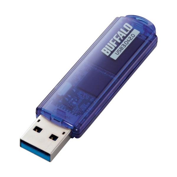 バッファロー USB3.0対応 USBメモリー スタンダードモデル 16GB ブルー RUF3-C16GA-BL 1個