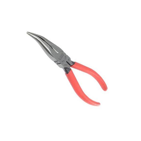 ●狭く屈曲したところでの作業に大変便利な先曲りタイプのラジオペンチです。 ●先端が細く曲がっているので、電気配線・自動車修理、その他障害物のある場所でも作業が容易にできます。 ●先端には滑り止めの溝が付いており、狭く曲がりくねった場所でもし...