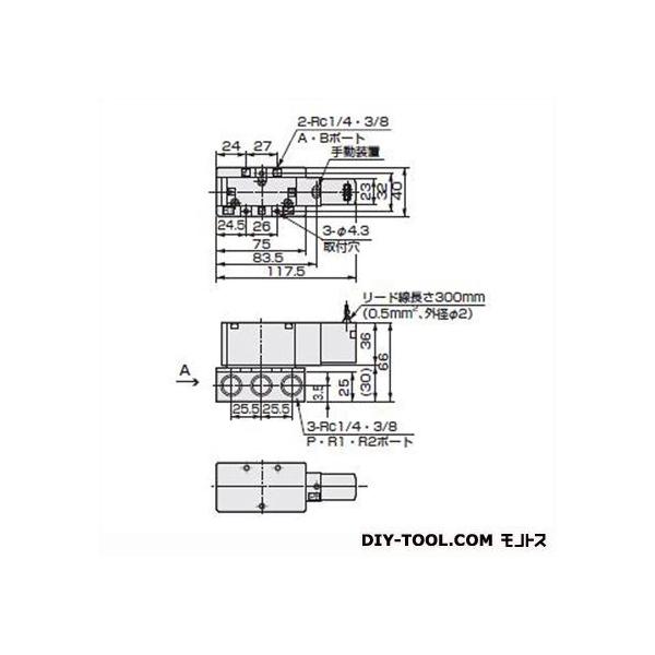 CKD ZbNXoupCbg5|[g ×s×:117.5×40×66mm 4KB310-08-AC200V