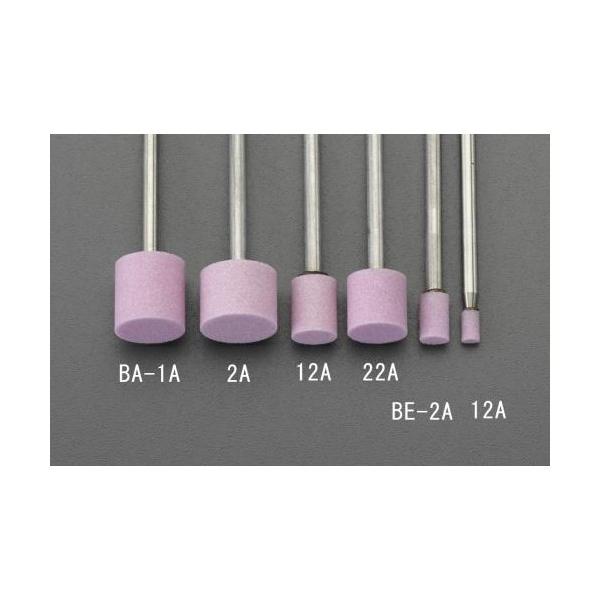 ●最大回転数…50000rpm ●直径…12mm ●高さ…12mm ●軸径…3.0mm ●全長…約53mm ●カラー…ピンク ●粒度…＃100 ●砥粒…WA   【入数】 1 EA819BA1A