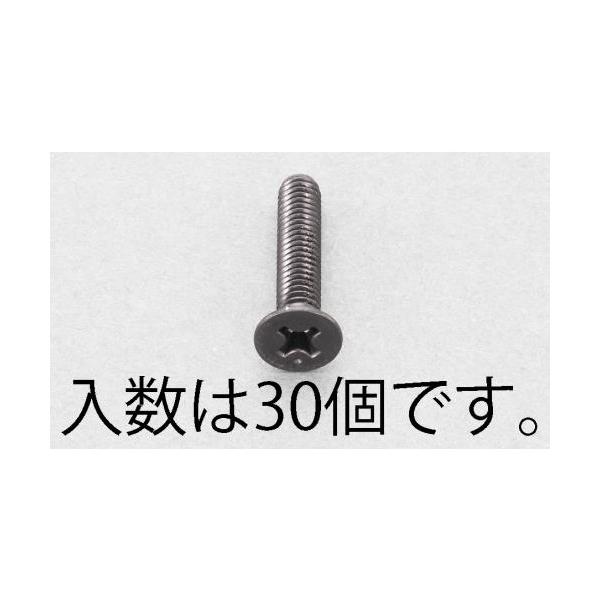 ●材質…ステンレス(SSブラックメッキ) ●並目ねじ ●全ねじ ●(＋)皿頭 ●サイズ…M3×8 ●入数…30   【入数】 1 EA949TF308