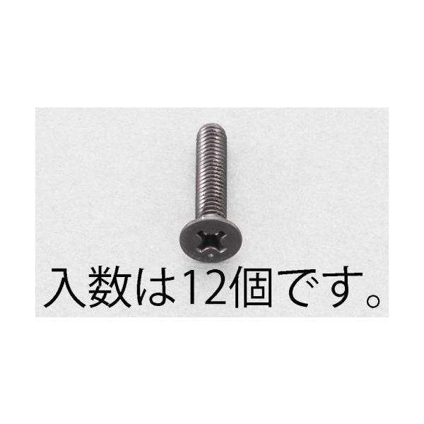 ●材質…ステンレス(SSブラックメッキ) ●並目ねじ ●全ねじ ●(＋)皿頭 ●サイズ…M4×20 ●入数…12   【入数】 1 EA949TF420