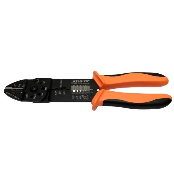 フジ矢 万能電工ペンチ 絶縁・ファストン端子用 220mm FA105 1丁