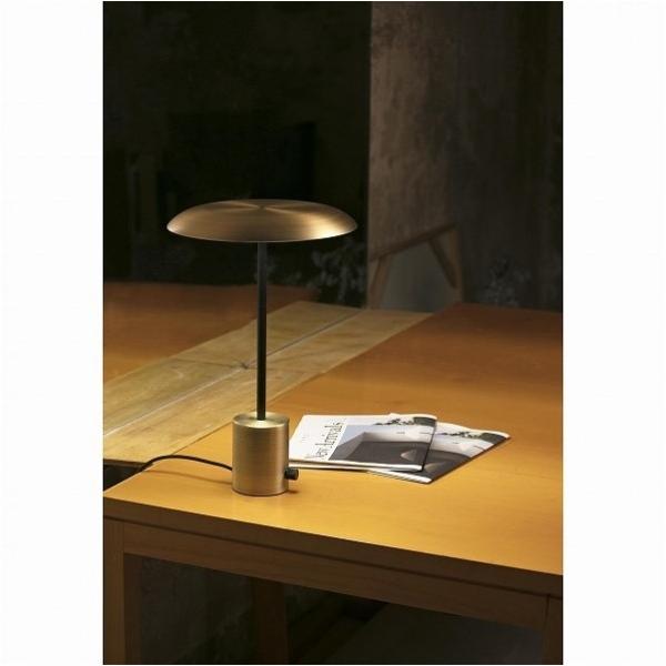 �S�[���L�A�C�����h HOSHI LED Satin gold and black table lamp �S�[���h�E�u���b�N 260×400×260mm