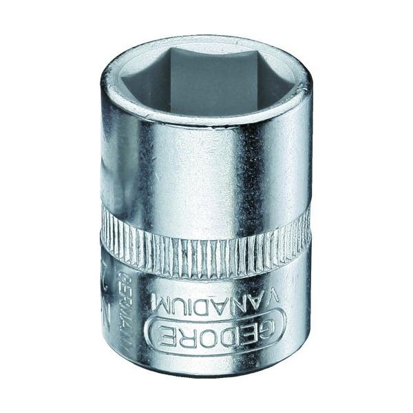 ■特徴 ソケット周囲にローレット加工を施しているため、指で回しても滑り止め効果を発揮します。 差込角6．35mm、6角タイプのソケットレンチです。  ■材質 クロムバナジウム鋼 ●差込角(mm)：6.35 ●全長(mm)：25 ●対辺寸法(...