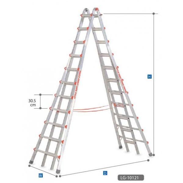 アルミ合金伸縮式脚立 
9段 2.6m 
折りたたみ  安全ロック 
耐荷重100kg ハセガワ ※法人専用品※長谷川工業 ハセガワアルミ合金製伸縮式長尺専用