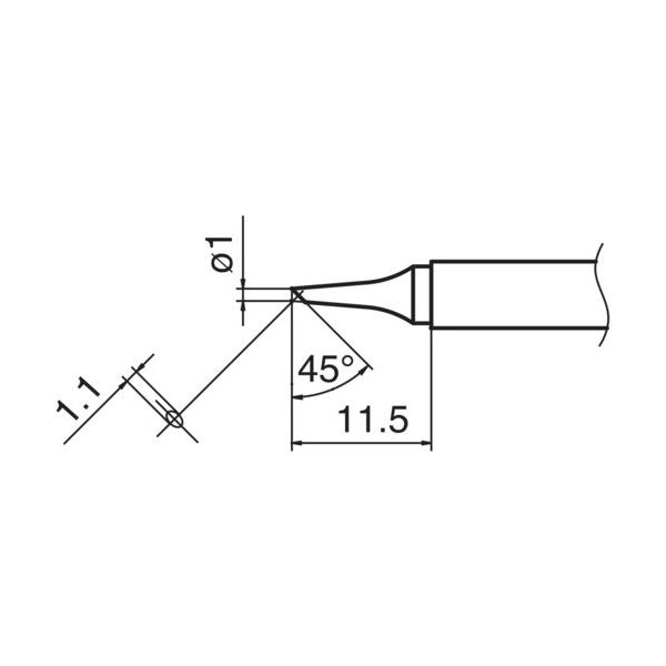 白光 こて先/1BC型 T13-BC1