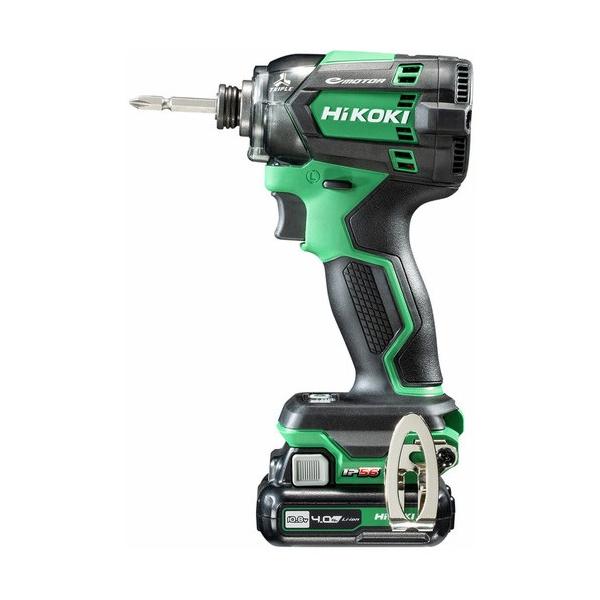 他サイト： HiKOKI(ハイコーキ) 10.8V 充電式 インパクトドライバー 電池2個、充電器、ケース付 ビット別売り アグレッシブグリーン WH12DCA (2LS) 1台の商品画像