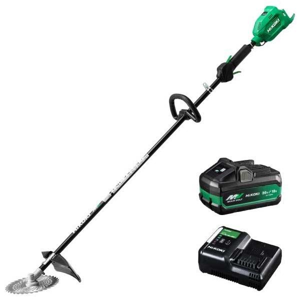 HIKOKI36V電動刈払機バッテリー2個＋充電器付き