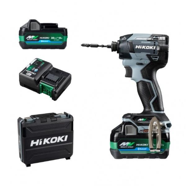他サイト： HiKOKI(ハイコーキ) 36V インパクトドライバー 台数限定色 フルセット(電池2個・2ポート充電器) アイスグレー WH36DD 2XHSZ(IG) 1台の商品画像