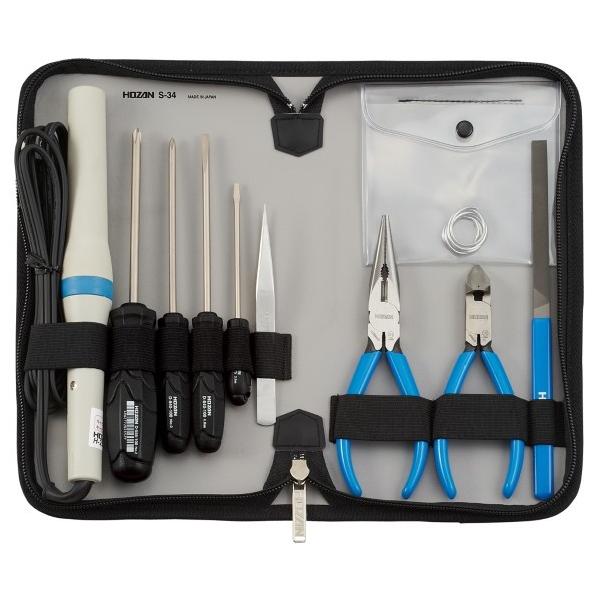 （新品）HOZAN 工具セット s-10 HOZAN（ホーザン） 工具セット10点 S-34 1セット : DIY FACTORY ONLINE
