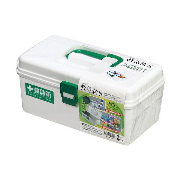 他サイト： 不動技研 救急箱 S ホワイト 幅28.5×奥行き15.2×高さ13.7cm F2485の商品画像