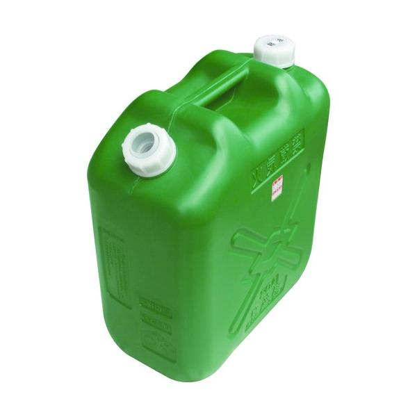 他サイト： 北陸土井工業 軽油缶スリム 緑色 20L D-KEIYU20LSの商品画像