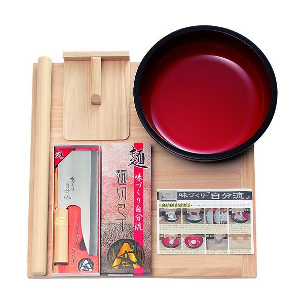 豊稔企販 家庭用麺打ちセットB（蕎麦打ち道具セット）そば作り方説明書