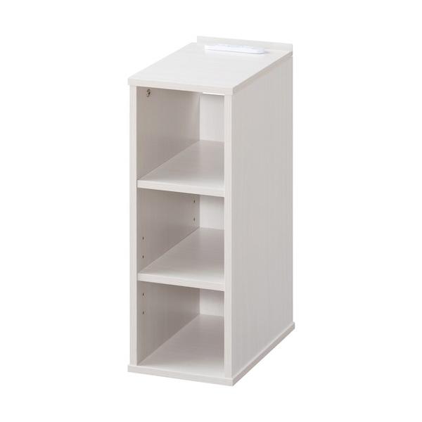 他サイト： アイリスオーヤマ ナイトテーブル棚付き オフホワイト NTB-180Rの商品画像