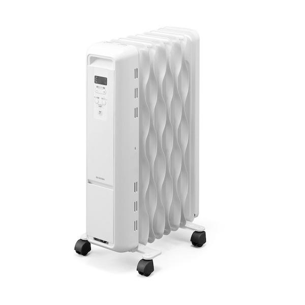 【美品】アイリスオオヤマ ウェーブ型オイルヒーター マイコン式 ホワイト IWH2-1208M-W IRIS OHYAMA（アイリスオーヤマ） ウェーブ型オイルヒーター マイコン