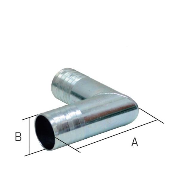 岩崎製作所 鉄製 配管継手 L型ホースニップル(両端タケノコ) 50LHN040SS