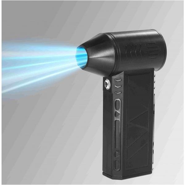 コンパクトでも超爆風！！ 【特徴】 ◎軽量・コンパクトなのに風速50m/s以上の爆風で吹き飛ばすパワフルブロワー ◎風速3段階＋爆風モードでシーンに応じて使い分け！ ◎LEDライト付きで暗所の作業も快適に ◎マグネットノズルを使用で黄砂や花...