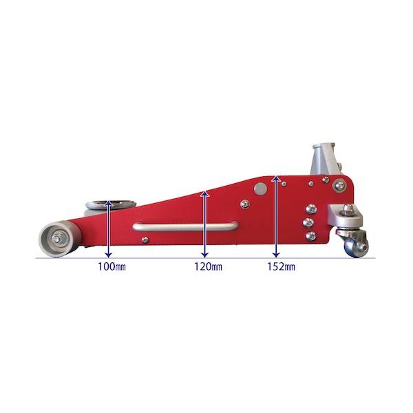 JTC Auto Tools アルミ・スチールフロアジャッキ JTC825011C