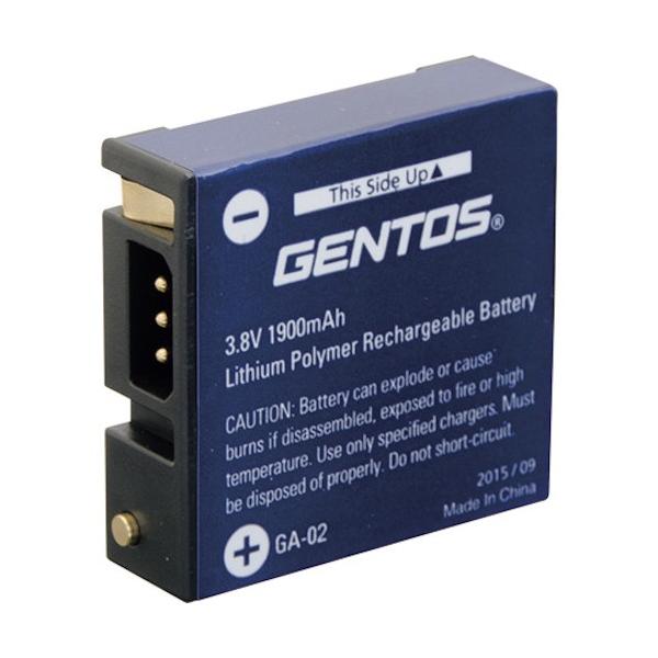 ■特徴 ヘッドライトGH-001RG専用リチウムイオン充電池  ■仕様 電池寿命：充放電約300回 リチウムポリマー充電池3.7V 1900mAh   【入数】 1点 GA02