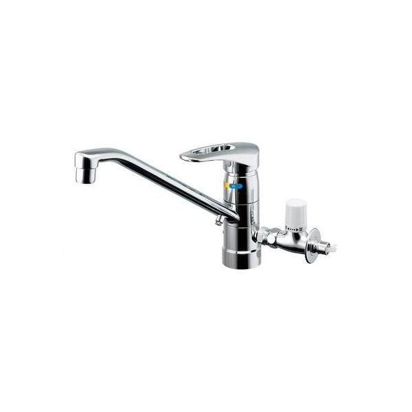 カクダイ シングルレバー混合栓(分水孔コックつき) 117-052K (水 カクダイ シングルレバー混合栓(分水孔コックつき) 117-052K (水