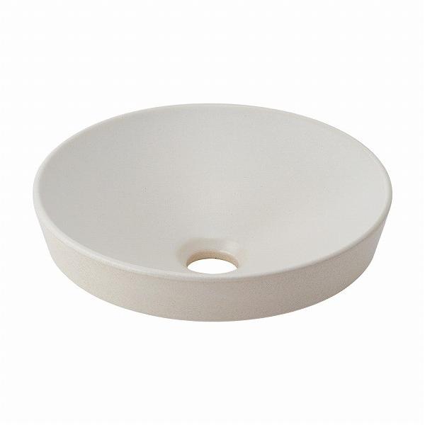 ●日本の伝統の技と素材を代表的な感性と融合し、水まわり空間を彩る「美しい器」を創りました。 ●切込寸法φ200ミリ。 ●材質:陶器製（信楽焼） ●色:狭霧 ●器表面に現れる斑点、ピンホール（小さな穴）、貫入（表面のひび割れ模様）は陶磁器の個...