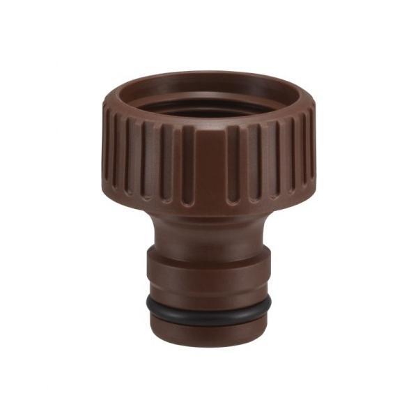 大きい蛇口(呼25)に太ホースをつなぐためのジョイントです。  ◆呼25のカップリング付き水栓に取付けできます。  (取付対応ネジ:G1) ◆大きい水栓(呼25)は畑や芝生など広範囲に水を使用する箇所に使用されています。  ◆大流量で散水で...