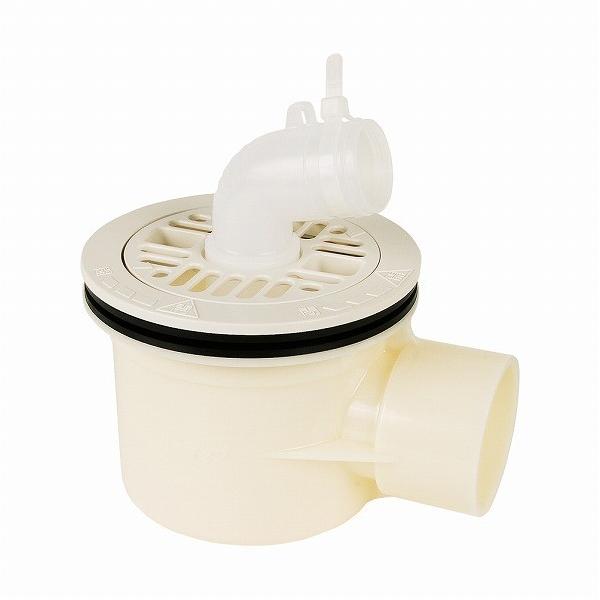 他サイト： カクダイ 横引トラップ アイボリー 呼50VP・VU管兼用 426-121の商品画像