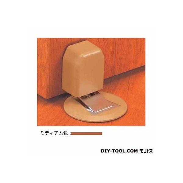 ロック解除はつま先でワンプッシュ。 自動ロックにより突然のドア閉まりのない安全設計です。 後付けが可能で施工が簡単です。 取付治具が付属します。 アンダーカット4mm〜14mm対応。 付属品（鉄+Aトラスタッピング 3.5×30 2本（本体...