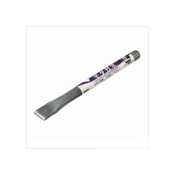 ●金属・岩石・ブロックの、切断・はつりに用いる ●特殊鋼に熱処理加工で安定した品質 ●本体寸法L×W×H・D(mm):140×10×10 ●本体重量(g):80 ●刃先硬度:HRC48±2  【サイズ】 刃幅:10mm