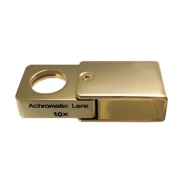■特徴 高級感あるゴールド本金メッキで、光学アクロマートレンズ仕様です。 乱反射防止の表面コートを施しており、明るさ歪曲収差補正もされております。 気品あるお洒落なルーペとしてギフト用としても最適です。 精密検査や鑑定に最適です。  ■用途...