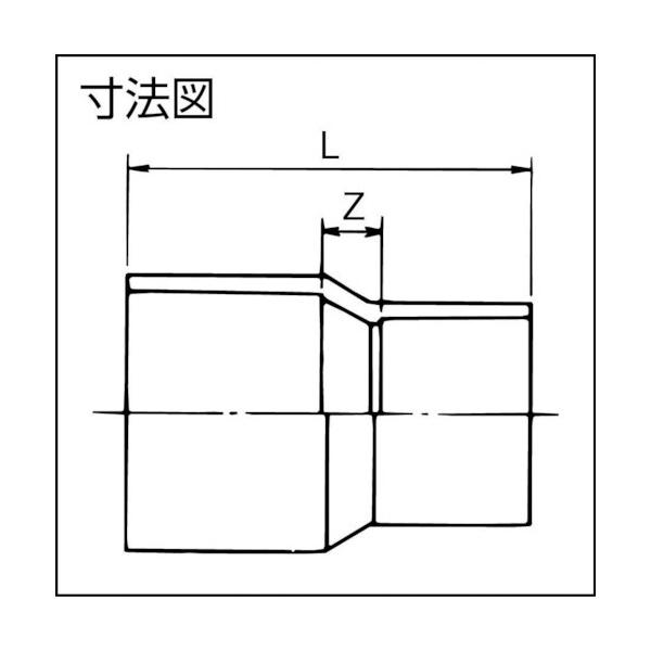 クボタケミックス ＴＳ継手異径ソケットＴＳ−Ｓ４０Ｘ２５ 113 x 57 x 57 mm TSS40X25