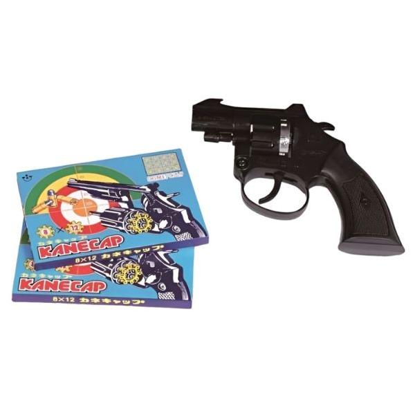 カネキャップというリング状につながった火薬をセットし、引き金を引くと爆発音がします。  この爆発音で、害獣鳥を追い払います。  クマ避け等にもお使い頂けます。  セット内容:ピストル本体/1丁 カネキャップ弾/96発×2個 コアミ 鳥よけテ...