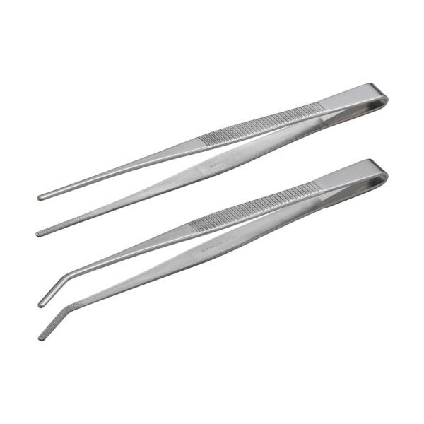 他サイト： アネックス ステンレスピンセット先端ギザ直・先曲 150mm ATW-S2 1点の商品画像