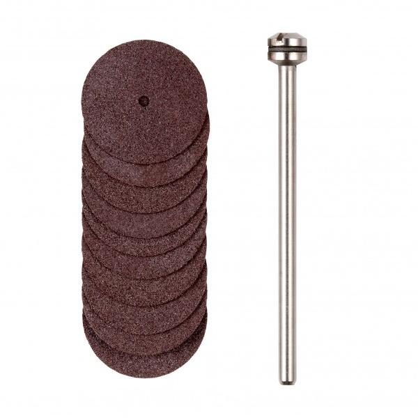 他サイト： プロクソン 切断砥石φ22mm10枚 シャフト付き 28810の商品画像