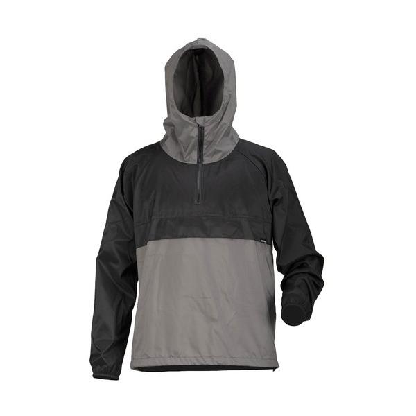 カジメイク 2281 防風ストレッチアノラック ヤッケ チャコールグレー L チャコールグレー L 2281-74-L