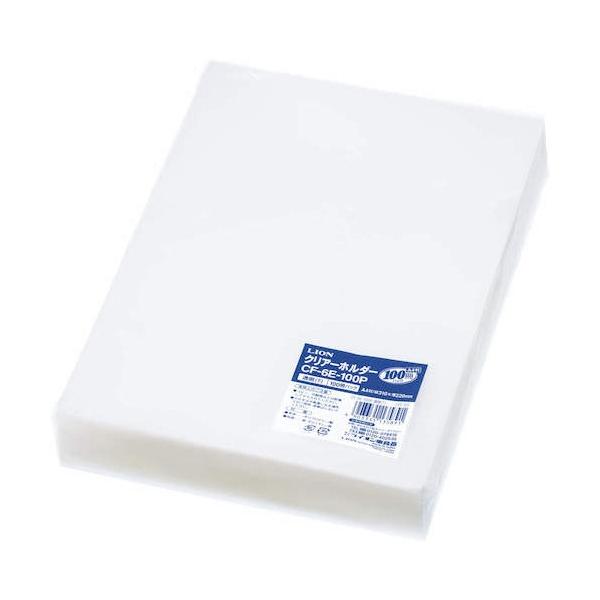 他サイト： ライオン事務器 クリアーホルダー135-89透明 CF-6E-100P(13589) 100冊の商品画像
