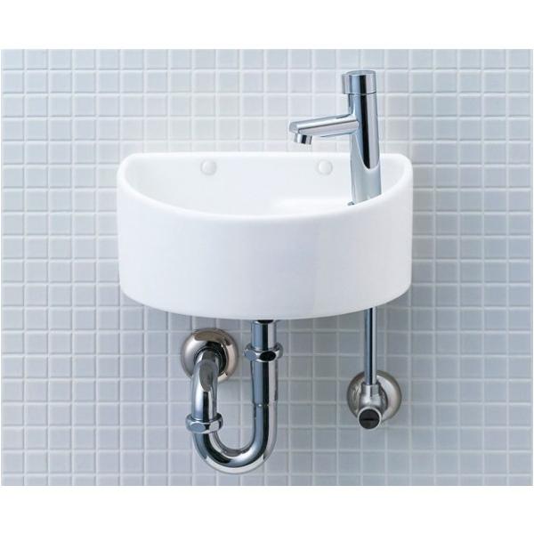 LIXIL 狭小手洗シリーズ ハイパーキラミック 手洗タイプ 丸形 壁