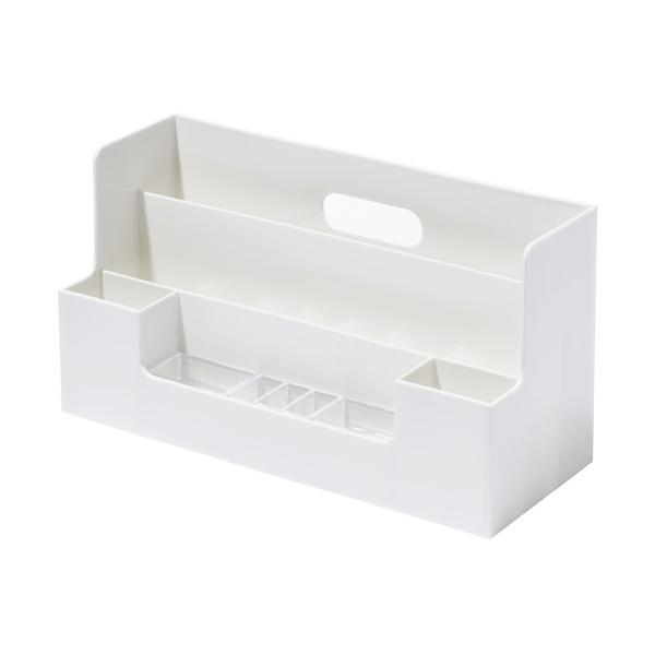 ■特徴 デスクワークで必要なツールをひとまとめに、オフィスのフリーアドレスや在宅勤務時など場所を固定しない仕事環境に最適です。  ■材質 本体・パーティション／ポリプロピレン 中容器／スチロール樹脂   【入数】 1個 223285