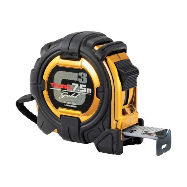 他サイト： TJMデザイン G3ゴールドロック-25(尺相当目盛) 7.5m×25mm G3GL25-75SBLの商品画像