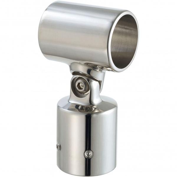 ●屋外や屋内の様々なシーンに使えるステンレス製手すり部品  ●支柱用のジョイントです。  手すり棒を左右45°ずつの角度でジョイントする事ができます。   ●材質:ステンレスSCS13(SUS304相当)、鏡面パフ仕上げ  ●付属品:YUS...