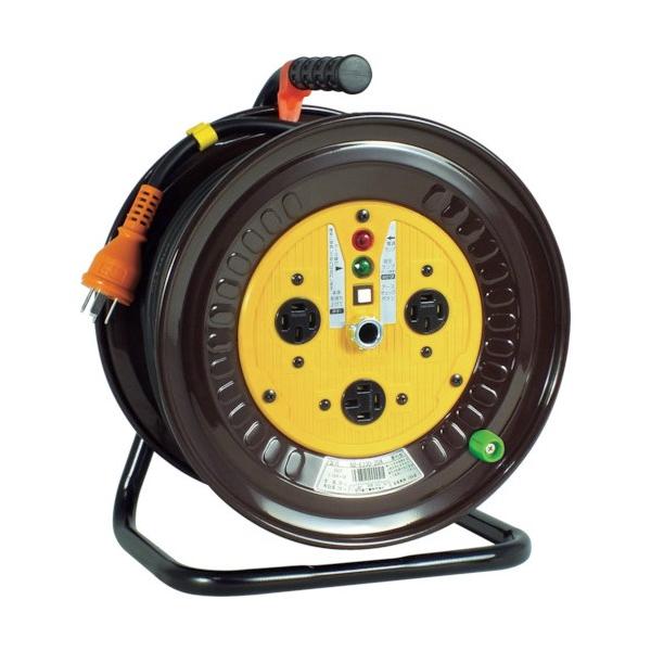 ■特徴 動力用電源を使用した機械や工具などの延長に最適です。  ■仕様 三相200V アースチェックランプ付 ケーブルとドラムの回転を同時に止める「ドラムストッパー」付 限度電流：19A アース付  ■注意点 屋内型です。雨天の屋外では使用...