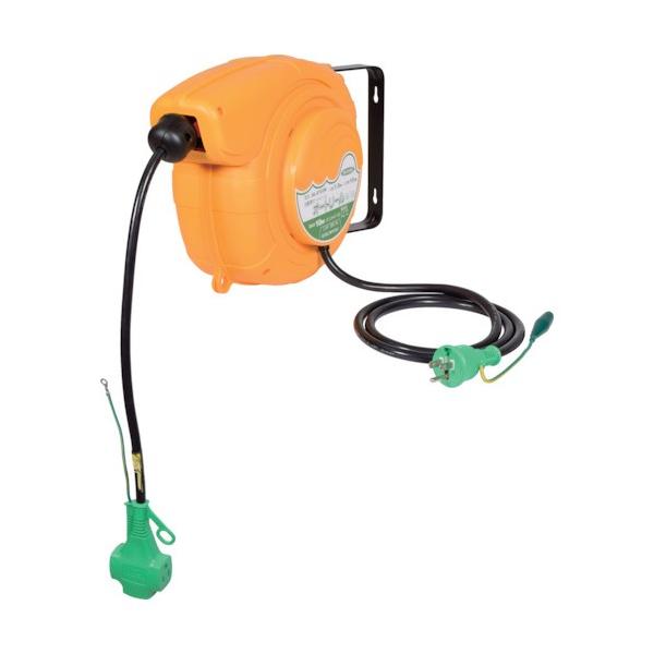 ■特徴 壁や天井など場所を選ばず簡単に取り付けできます。 180度首振りするのでらくに使用できます。 ストッパーボールの位置を変更できます。 ケーブルを引き出すと任意の位置で止まり、もう一度引くと巻き取ります。  ■用途 工場や自動車工場な...