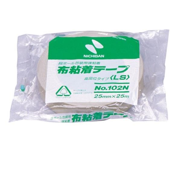 他サイト： ニチバン 布粘着テープ (重量物封かん用) 102N黄土-25 138 x 137 x 40 mm 102N7-25の商品画像